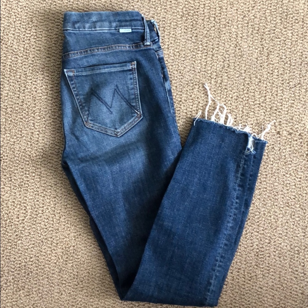 Mother Denim Jeans- Looker Ankle Fray